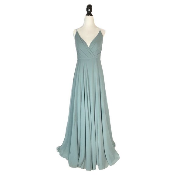 BHLDN Moss Green Eva Bridesmaid Dress - Picture 6 of 14